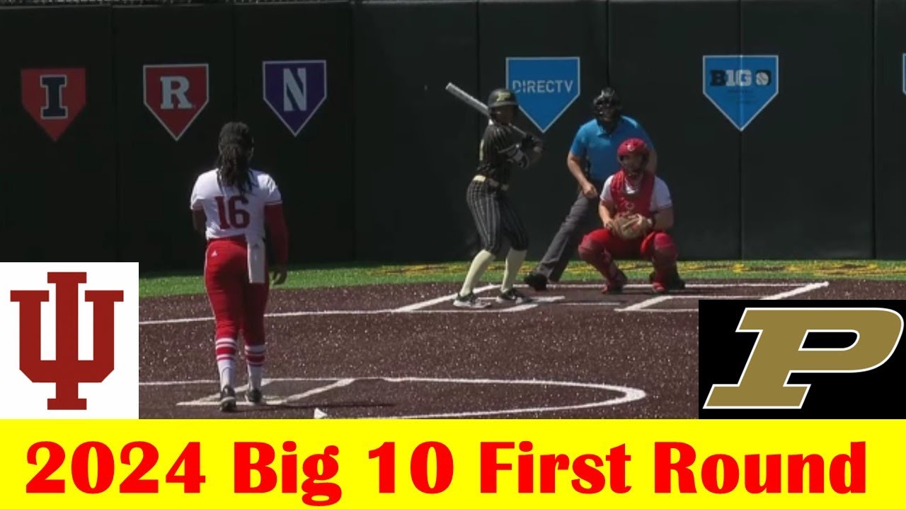 Purdue vs Indiana Softball Game Highlights, 2024 Big 10 Tournament First Round