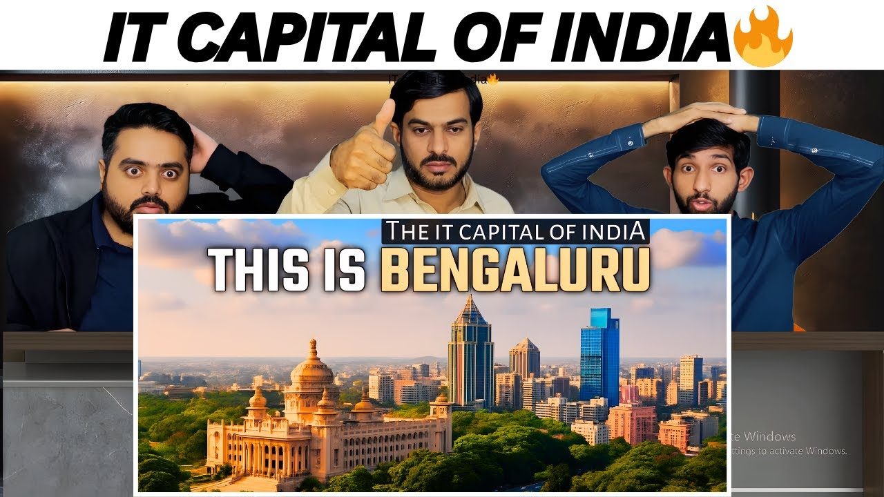 Reaction On Bengaluru City at Night 4K Aerial View | रात | Pakistani Reaction 🔥