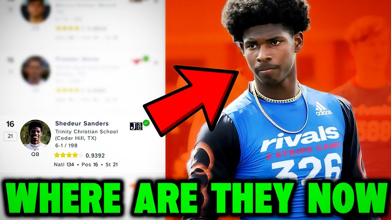 What HAPPENED to the 16 College Football QB Recruits RANKED HIGHER than Shedeur Sanders&hellip;? 