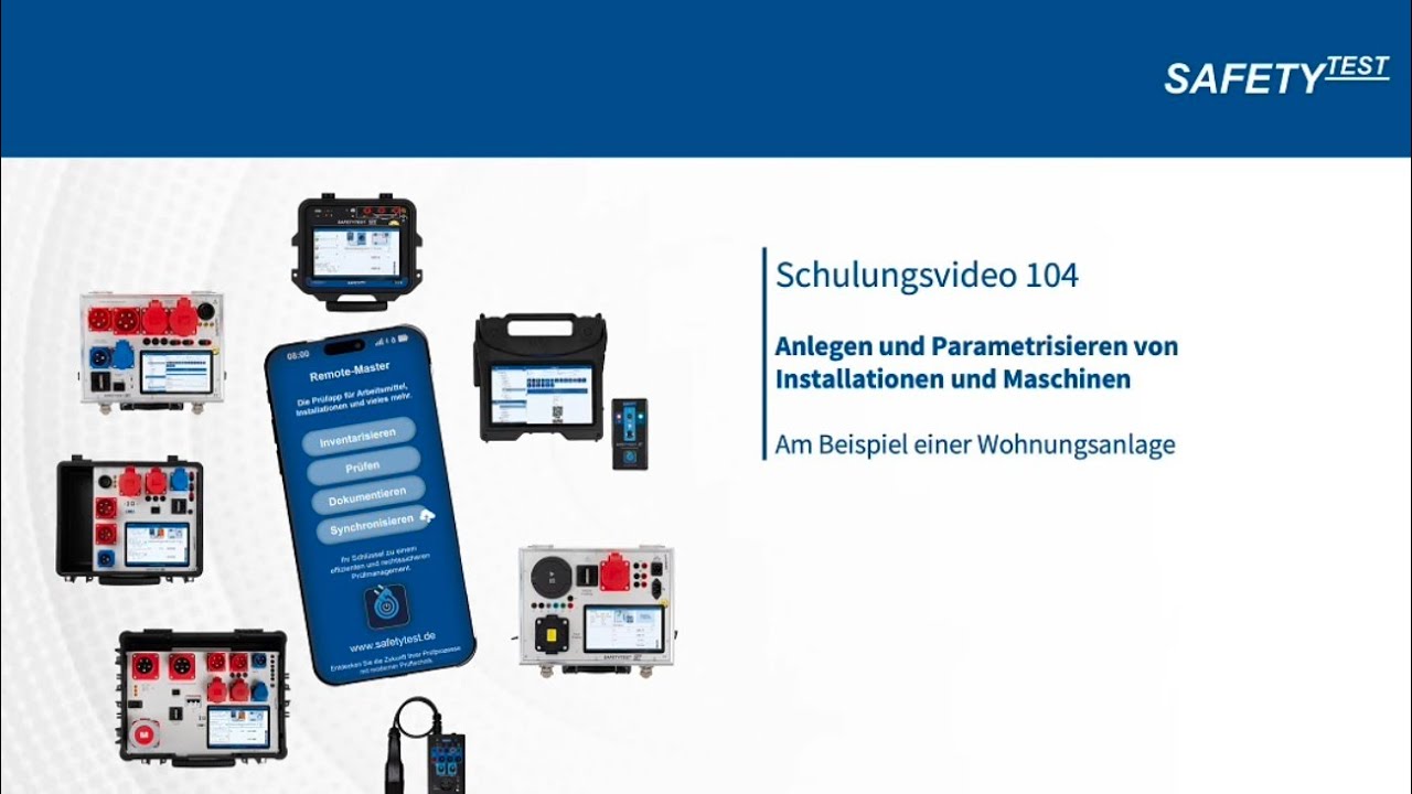 Schulungsvideo 104 - RMA - Anlegen und Paramentisieren von Installationen und Maschinen