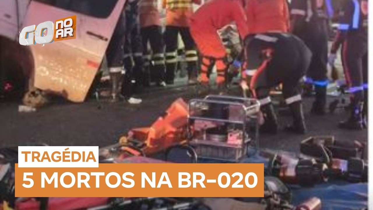 Acidente com van irregular deixa 5 mortos e 11 feridos na BR-020