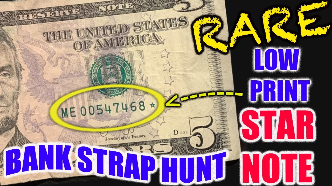 $5 Bank Strap Hunt – Low Run $5 Star Note & Fancy Serial Number Finds!