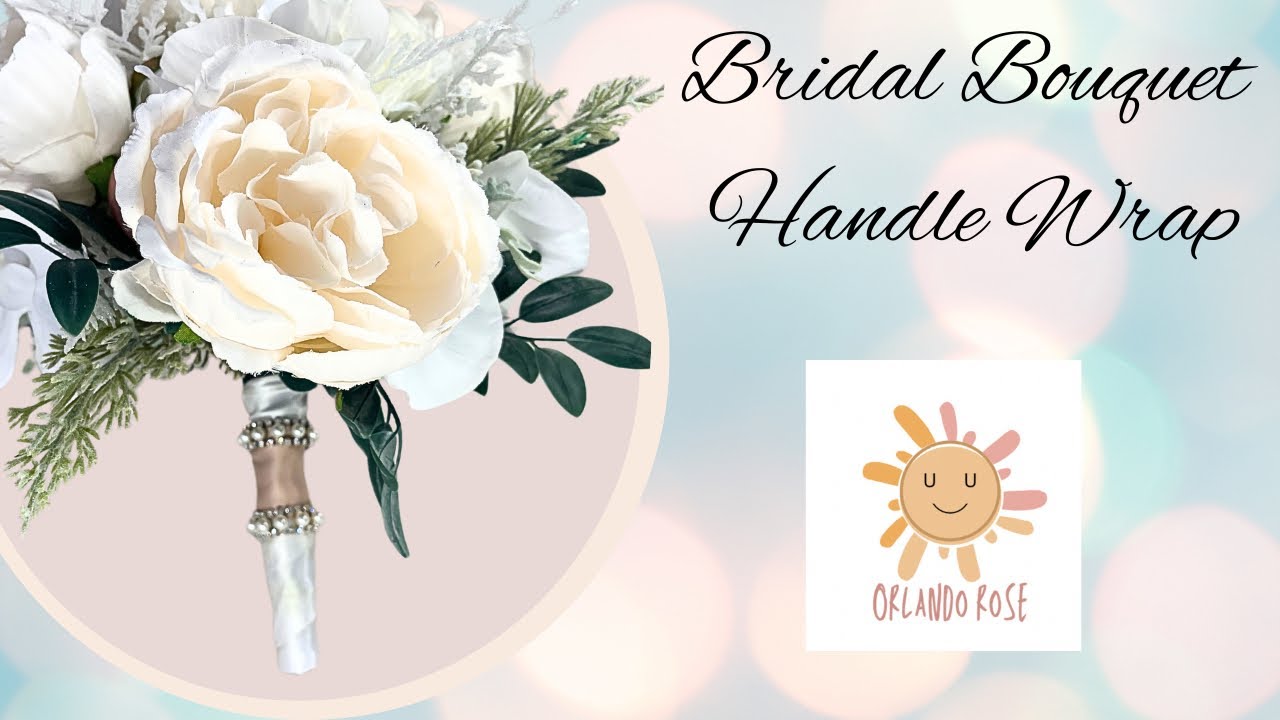 DIY Bridal Bouquet Stem Handle Wrap | #diy #weddingbouquet #bridalbouquet