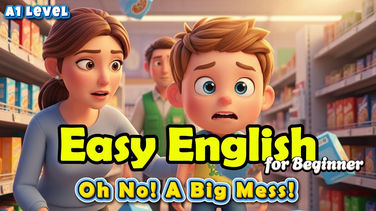 Shopping with Mom - Easy English Story for Beginners (A1) | #easyenglish