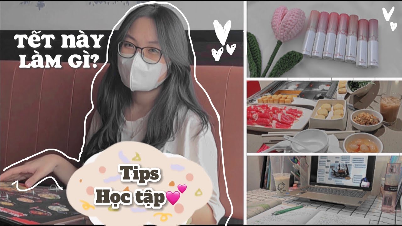 Tết này mình làm gì🙄?// Tips học tập, khai bút đầu năm, bộ son mới, shopping🛍️,… // Thien Ai