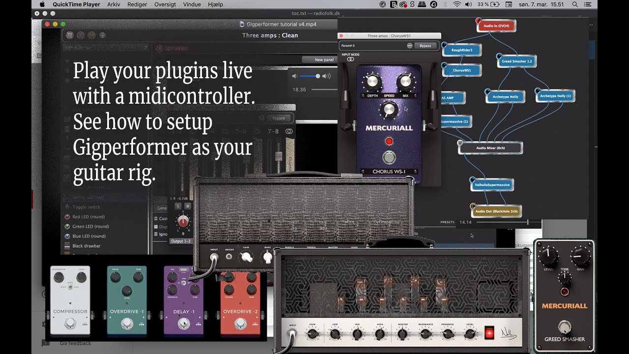 Learn how to setup Gigperformer as your main guitar rig