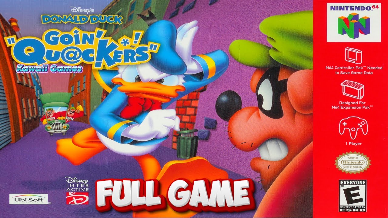 Donald Duck: Goin' Quackers [N64] Gameplay Walkthrough FULL GAME [4K60ᶠᵖˢ🔴]