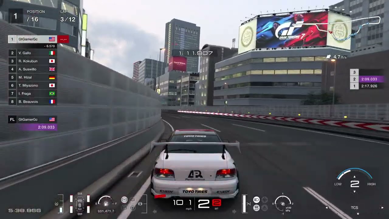 Easy credits grind Gran Turismo 7 Tokyo expressway wtc600