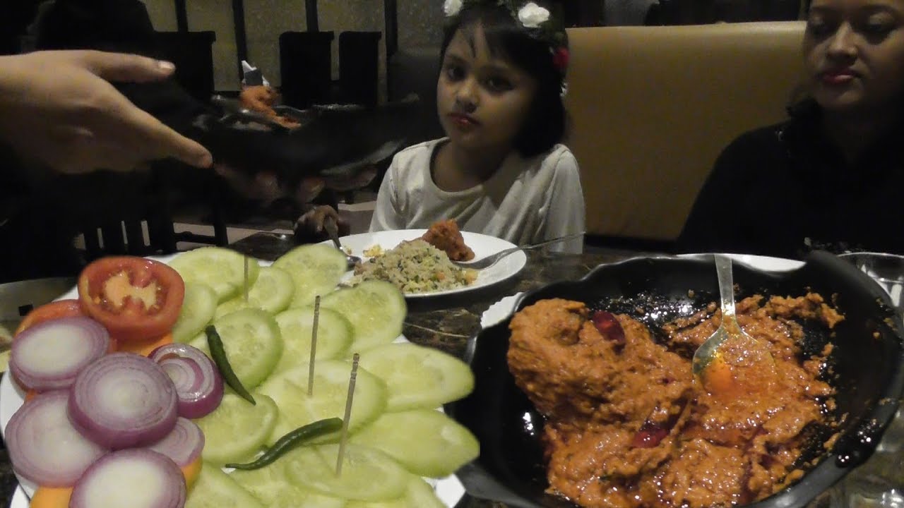 Lunch with Lalchi Chicken Gosht @ 325 rs  - New Royal Bengal The Dhaba