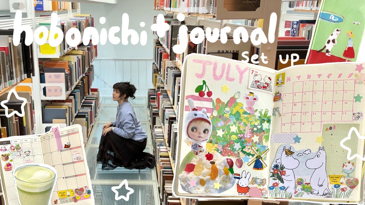 journals + libraries .☘︎ ݁✩°｡ July setup ✩