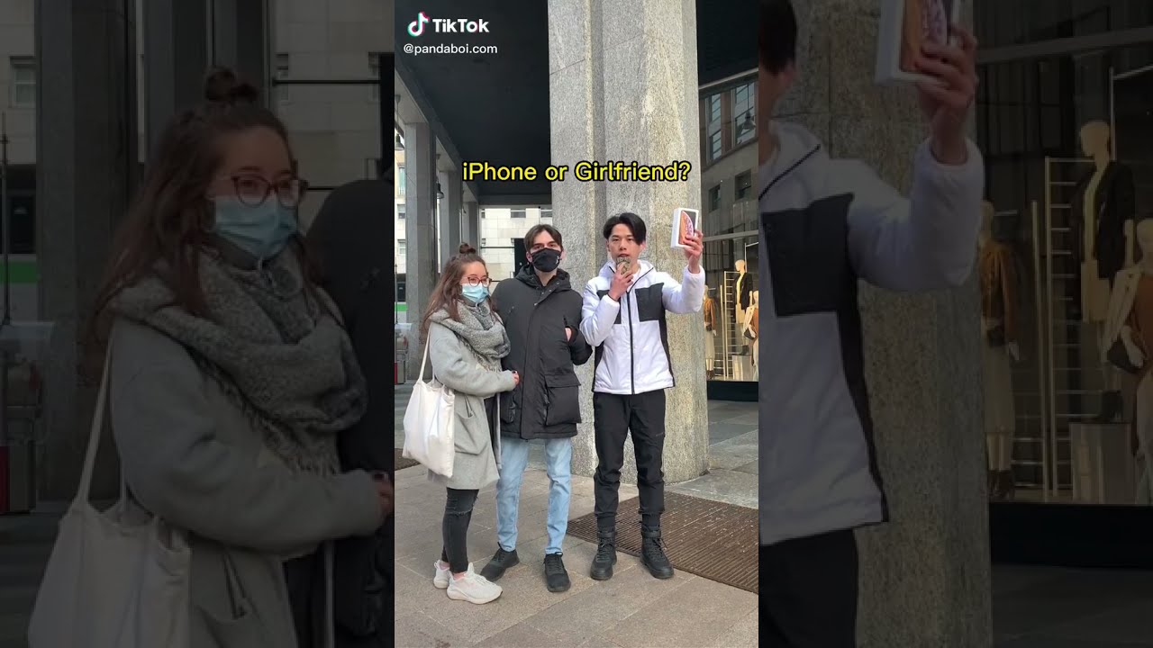 Iphone or girlfriend | funny Tiktok panda boy