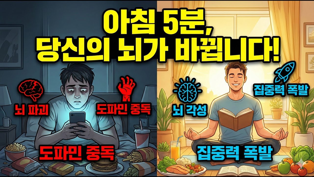 아침에 눈 뜨자마자 '이것' 하면 인생 망합니다.  뇌과학자가 경고하는 최악의 습관