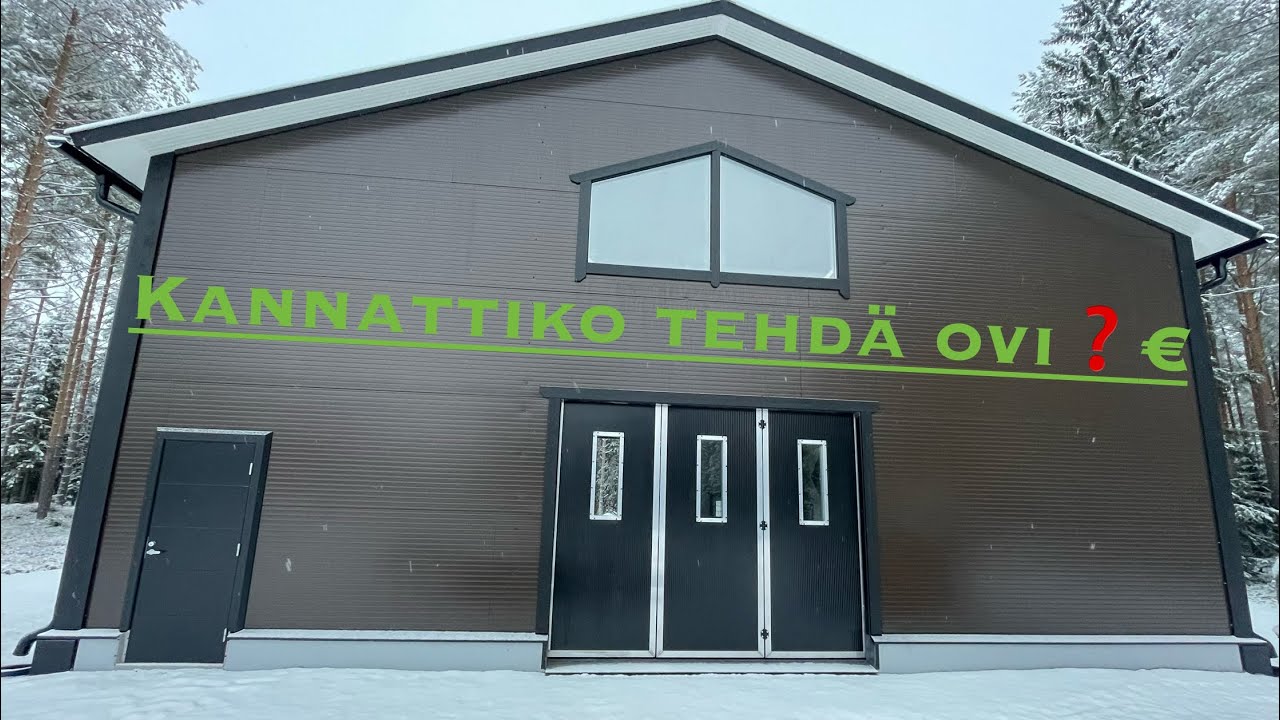 Omatekoinen taitto-ovi halliin // Halliprojekti (OSA 20)