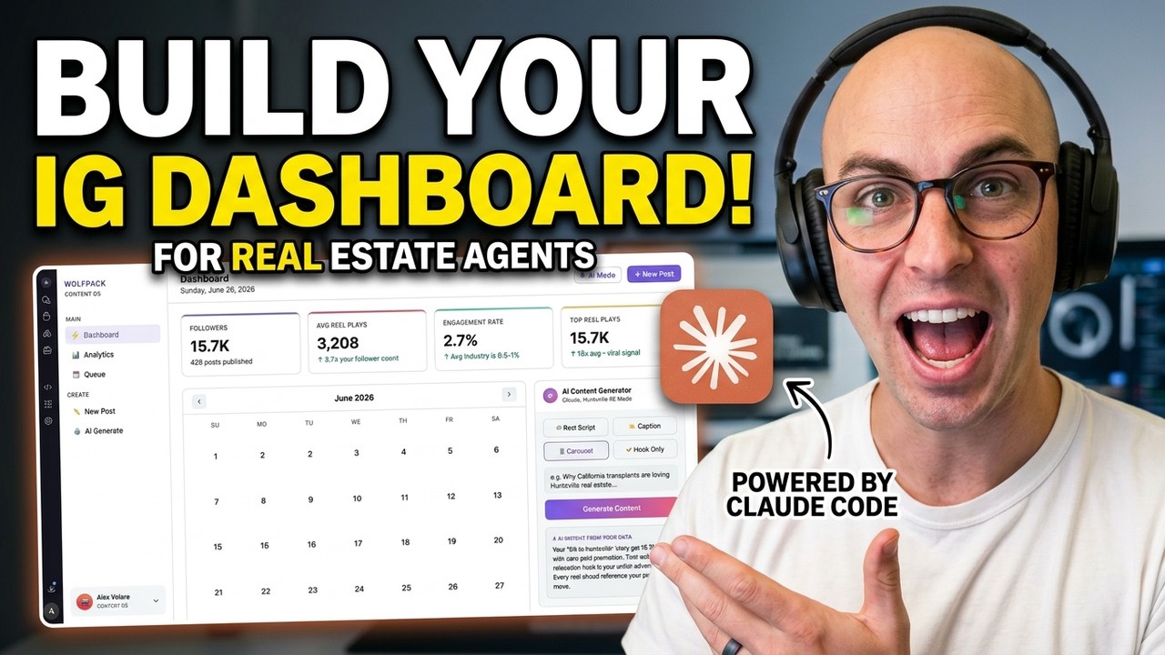 How to Build an AI Instagram Dashboard for Real Estate Agents Using Claude (Step-by-Step)