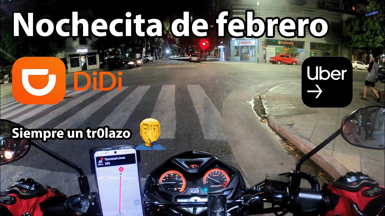 MotoDidi/Uber #1 | Trabajé 2 horas en Uber Moto de noche y gané esto…