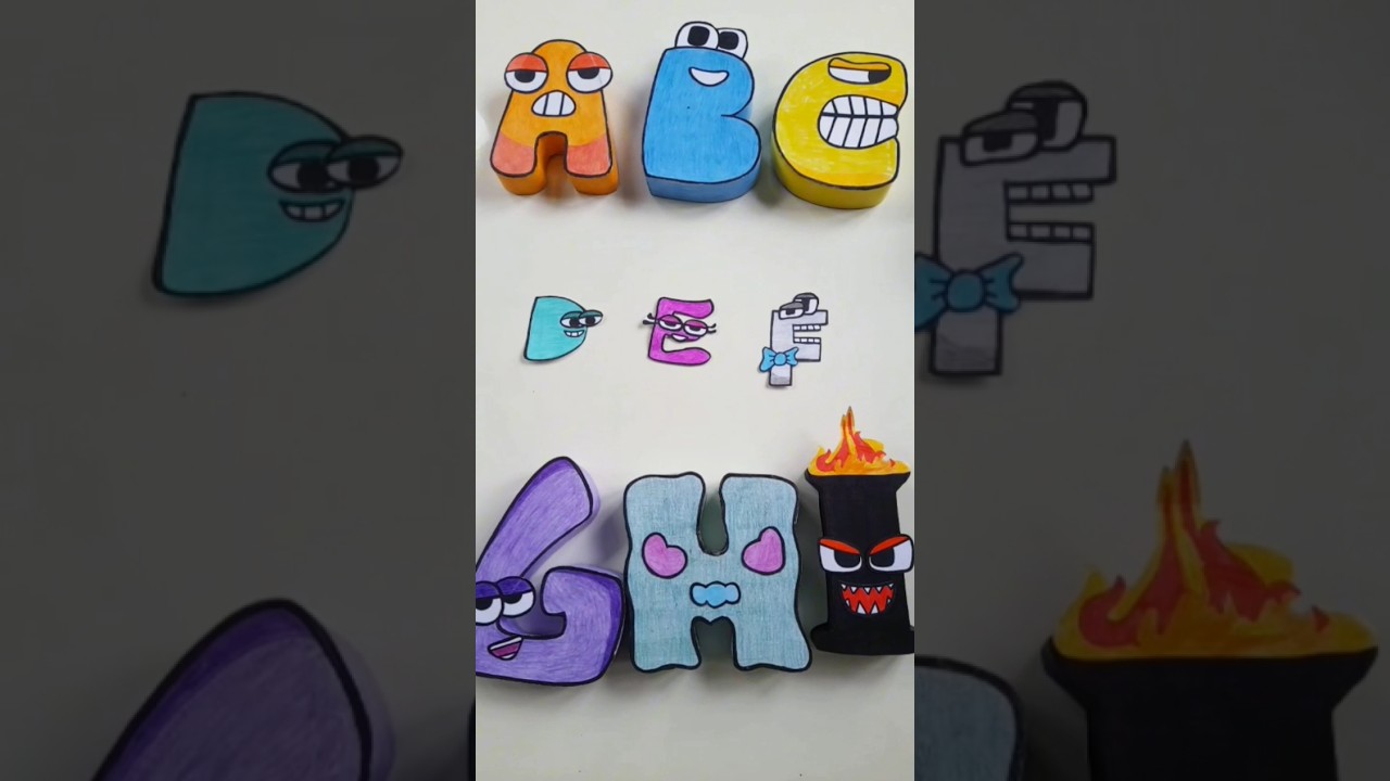 French Alphabet Lore #shorts #alphabetlore #coolcrafts