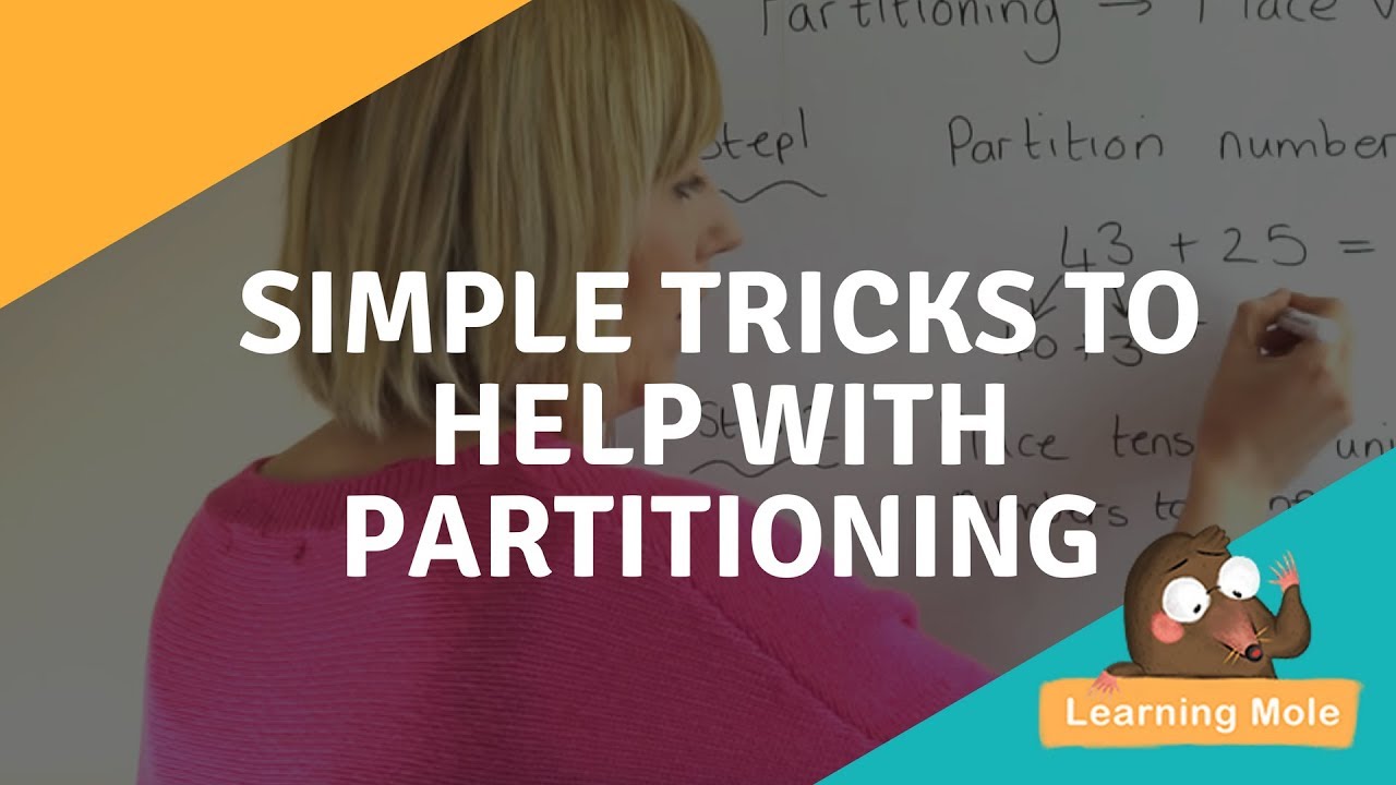 Simple Tricks to Help with Partitioning and Addition |  What is Partitioning in Math? | Mental math