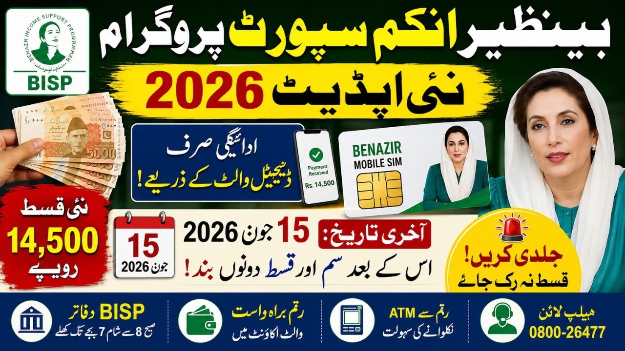 BISP Digital Wallet System 2026 Explained | Rs 14,500 Payment Direct to Mobile | Complete Guide
