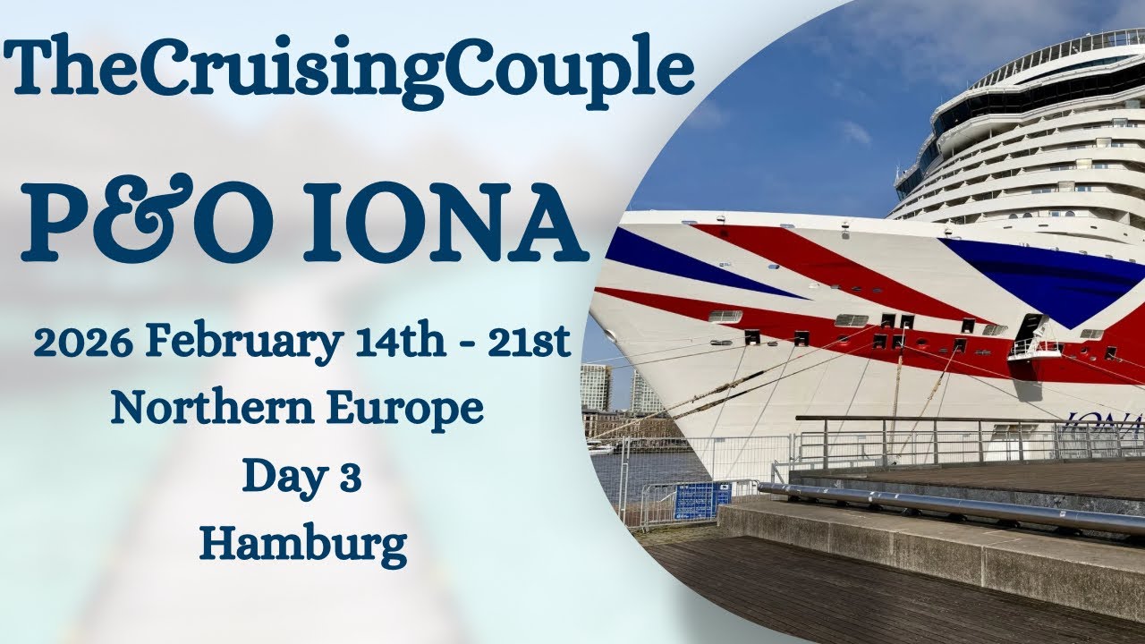 P&O Iona … Day 3 … Hamburg … 🥶❄️🥶MINUS 5 IN HAMBURG🥶❄️🥶