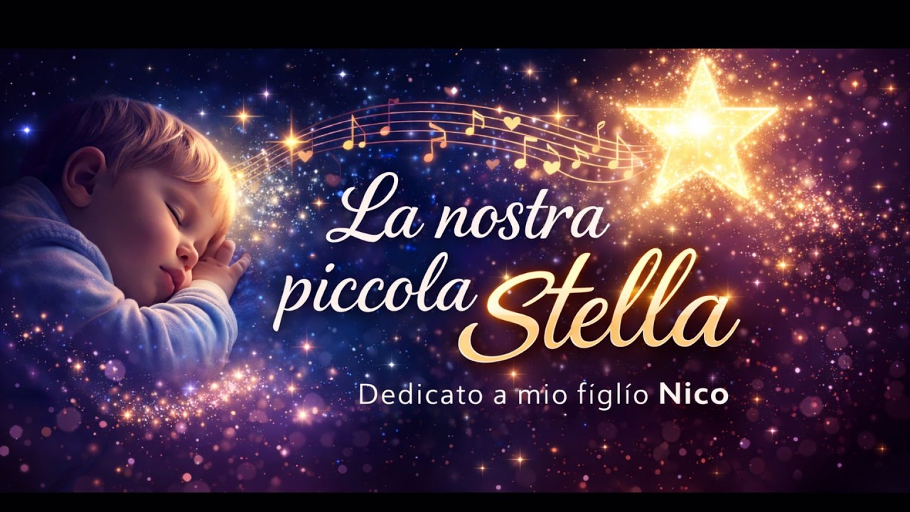 La nostra piccola stella ⭐ Una canzone per mio figlio Nico | Ricordo bambino stella