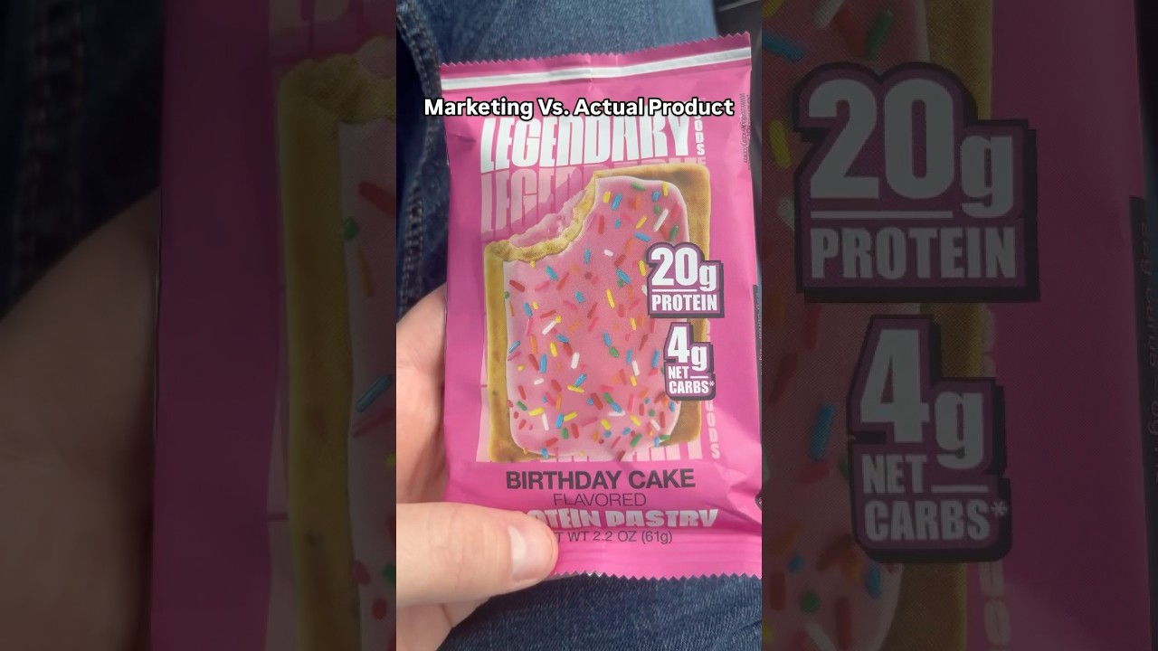 Marketing Vs. Actual Product Review: Legendary Foods Birthday Cake Protein Pastry