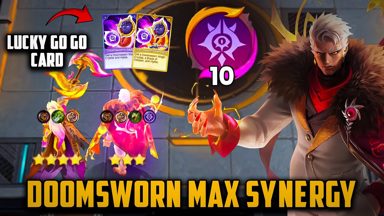 DOOMSWORN 10 MAX SYNERGY | HANABI 4 STAR YU ZHONG 3 STAR MAGIC CHESS GO GO #assasino_mcgg #assasino