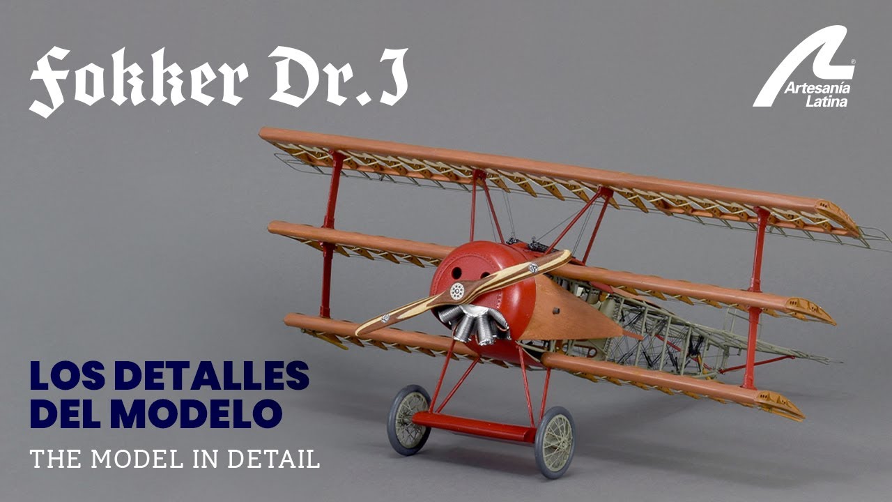 #Maqueta Fokker Dr. I 1/16: El Triplano del Barón Rojo (I Guerra Mundial) | Artesanía Latina