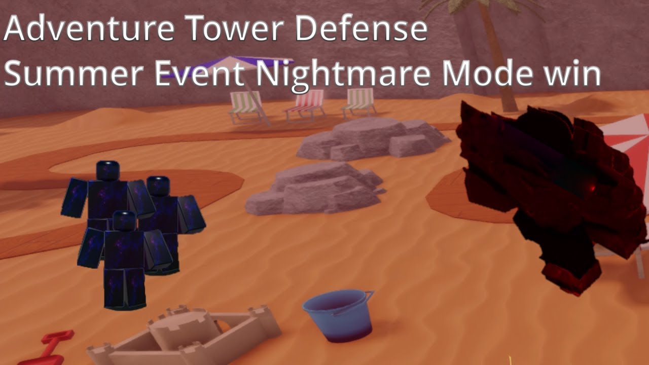 Summer Event Nightmare Mode win (Adventure Tower Defense)