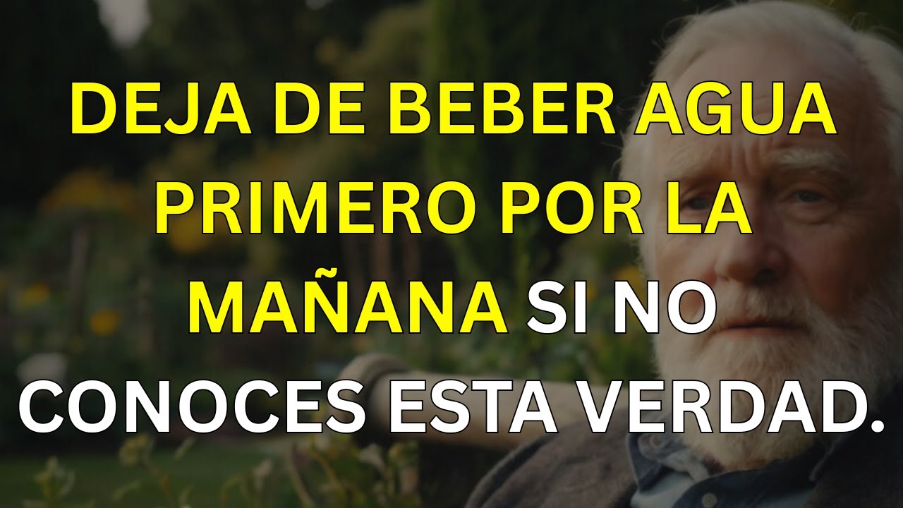 Después de los 70, evita beber agua al despertar: 5 errores comunes que dañan tu salud