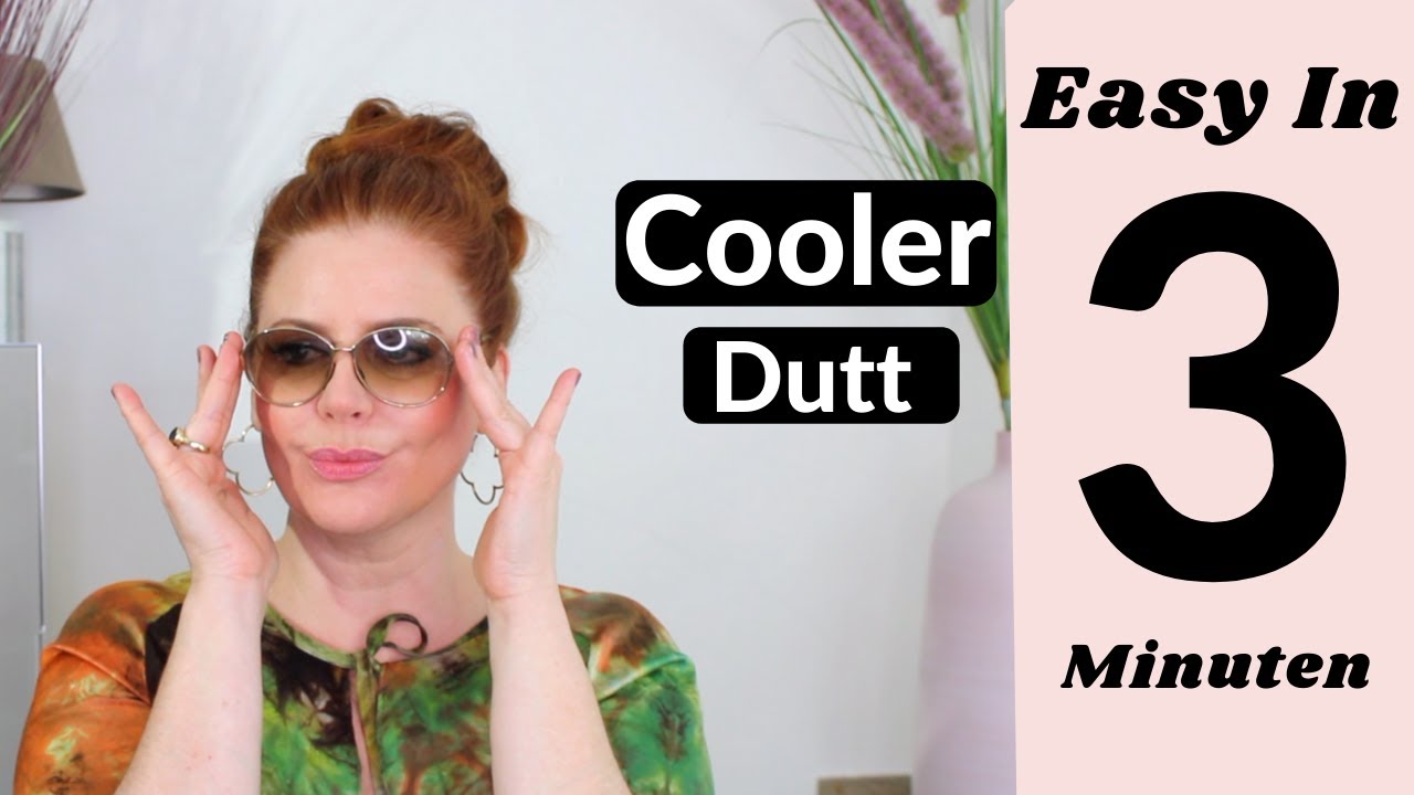 Dutt Variante. Frisur easy Haare selber machen. Hochsteckfrisur.