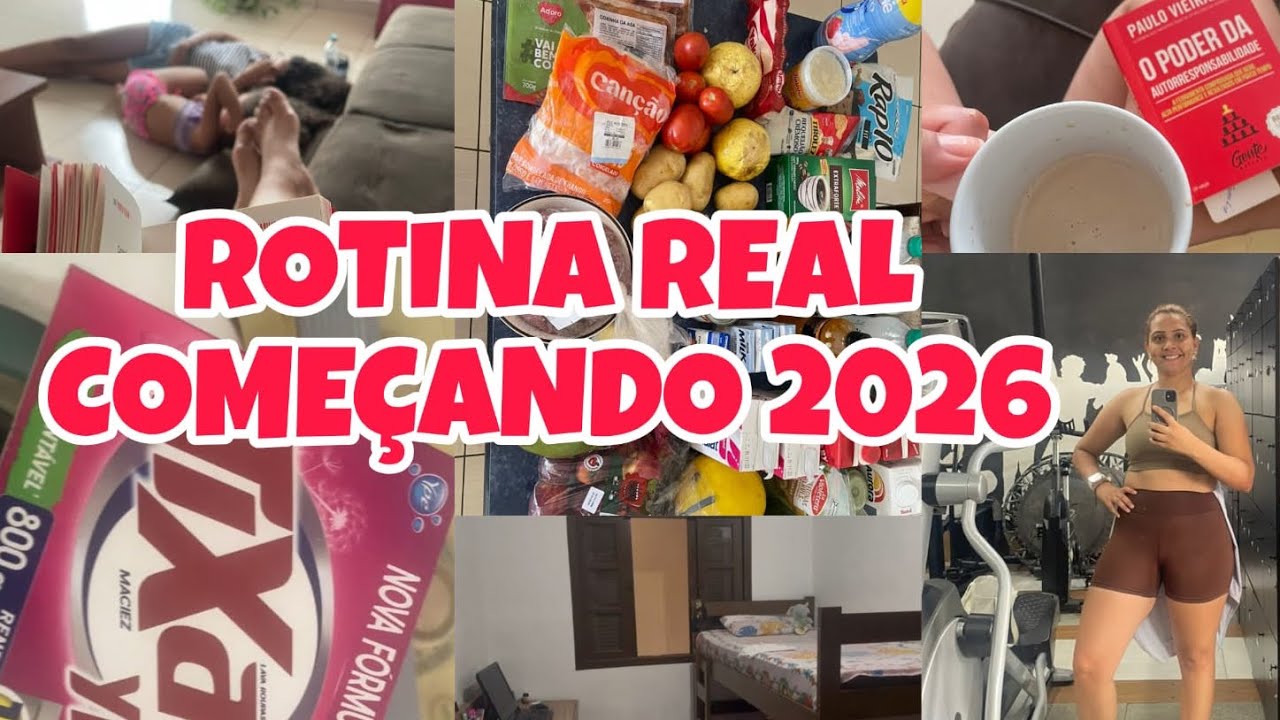 ROTINA REAL |COMECANDO 2026|COMPRAS DA SEMANA #donadecasa #comprasemanal #autocuidadofemenino #vlog 
