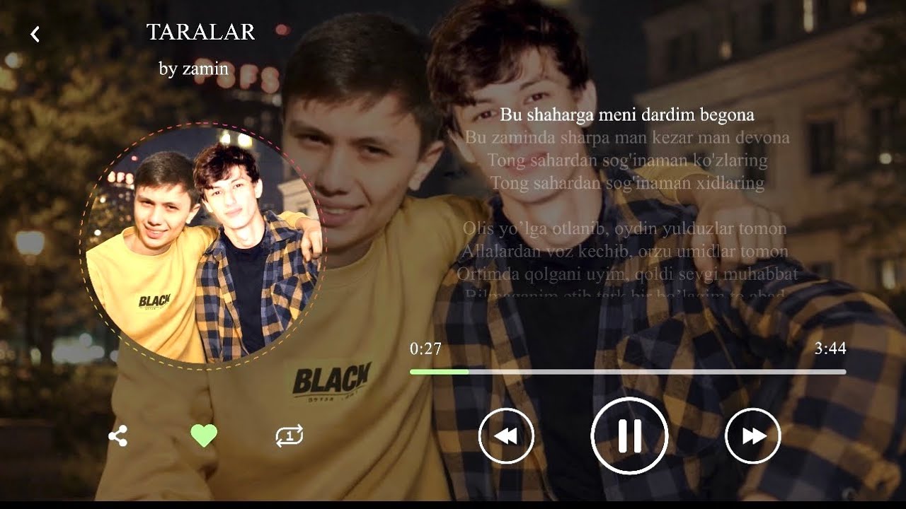 Taralar (lyrics) - Zamin guruhi