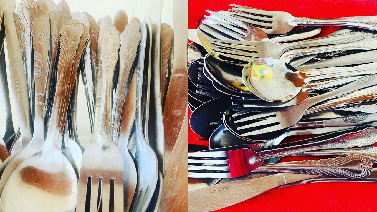 How to clean stainless steel cutlery at home simple easy