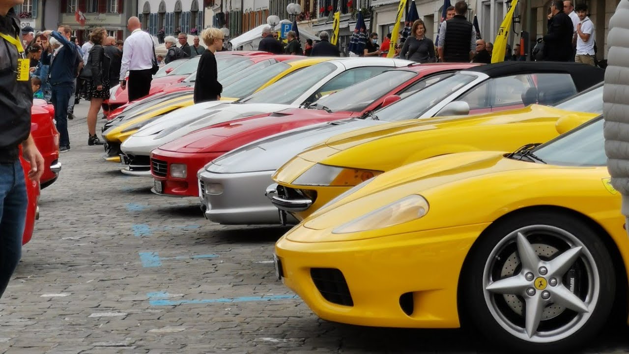 FERRARI gathering in Aarberg, Switzerland 2021 Aug