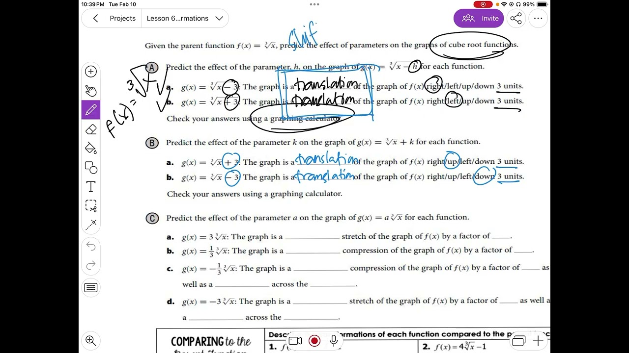 Lesson 6.2 Square and Cube Root Transformation