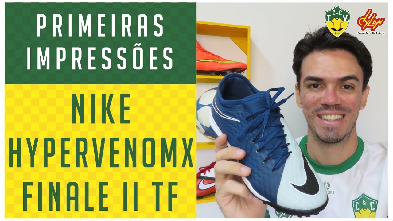 CHUTEIRA NIKE HYPERVENOMX FINALE II TF - PRIMEIRAS IMPRESSÕES - ANÁLISE
