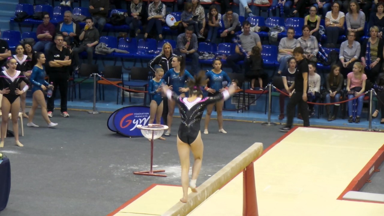Oréane Lechenault (Rouen) Poutre - TOP 12 2017