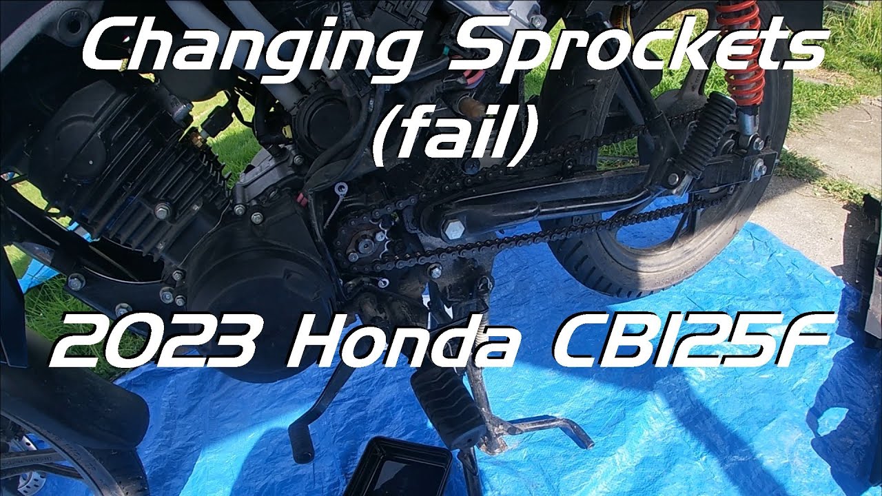 Changing Sprockets (fail) Part 1 | 2023 Honda CB125F