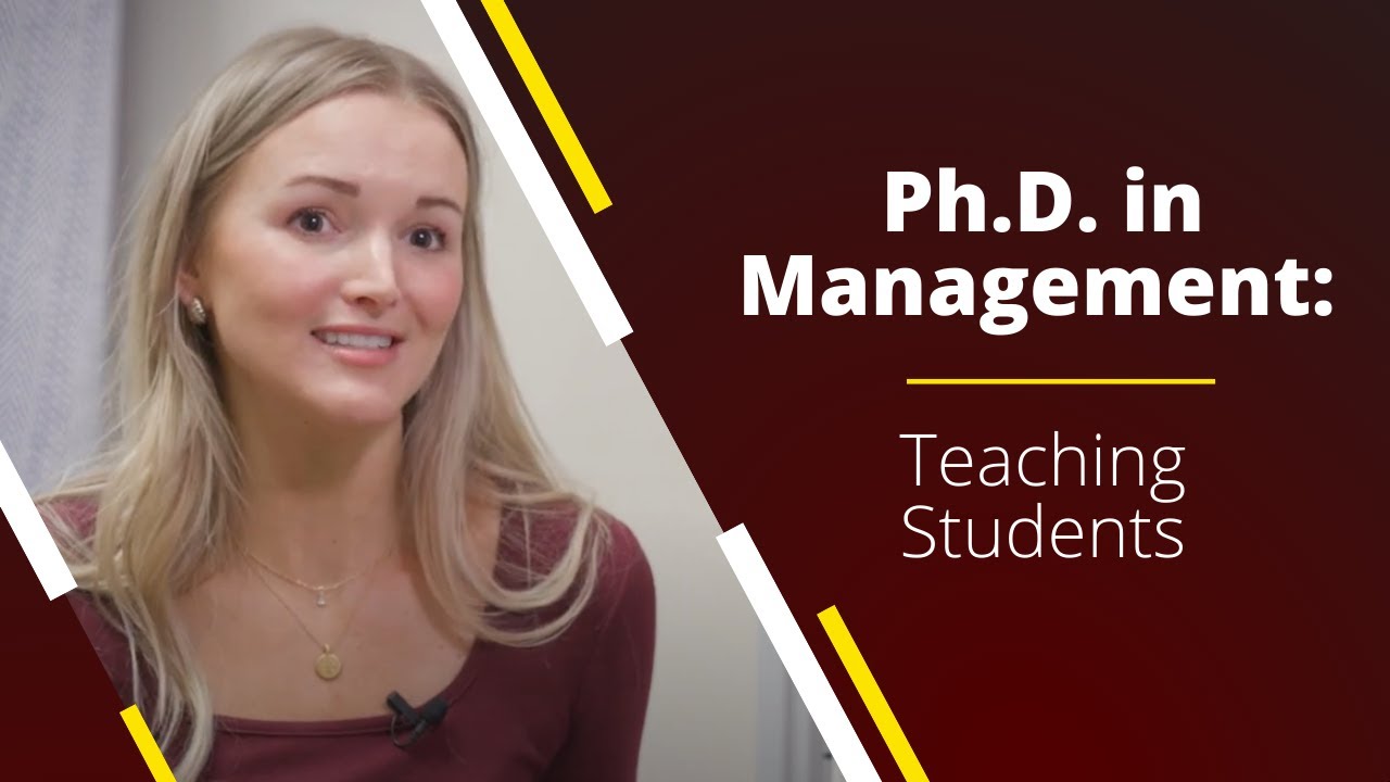 Ph.D. in Management: Teaching Students
