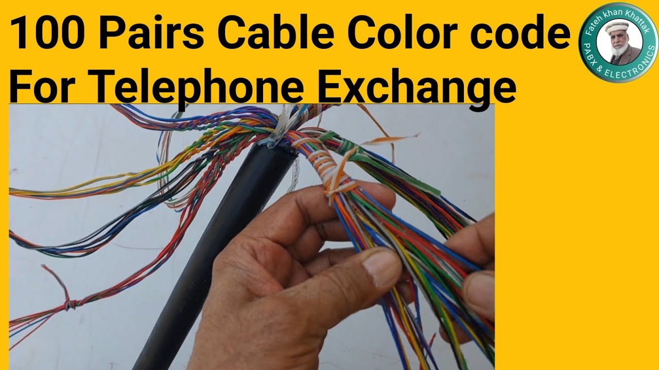 100 pairs Telephone cables Colour code 