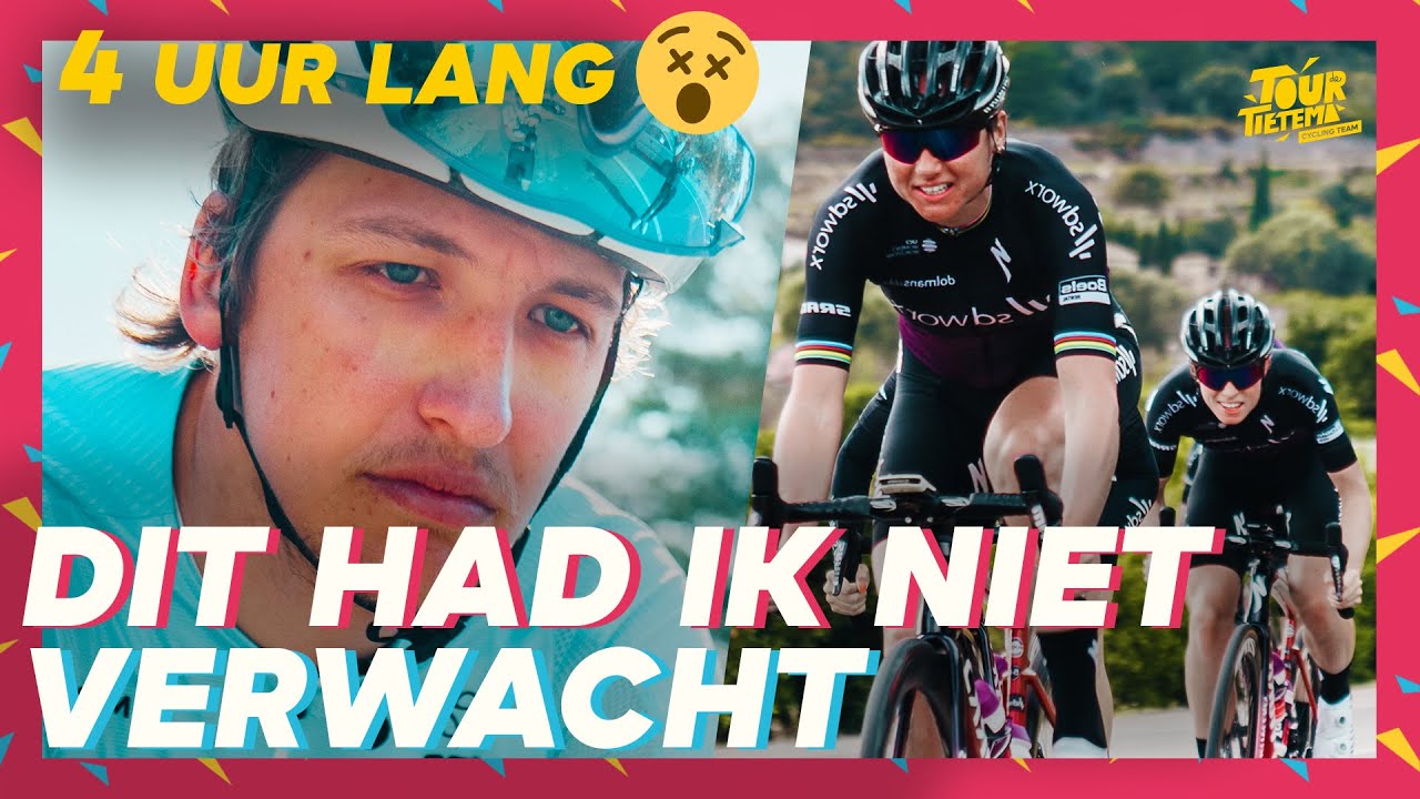 SPRINTEN VS SNELSTE VROUWEN OP AARDE (BAS DNF) | TOUR DE TIETEMA CYCLING TEAM #2
