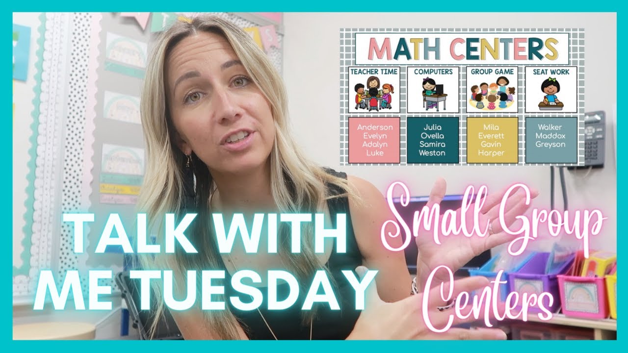 Talk With Me Tuesday | Small Group Centers