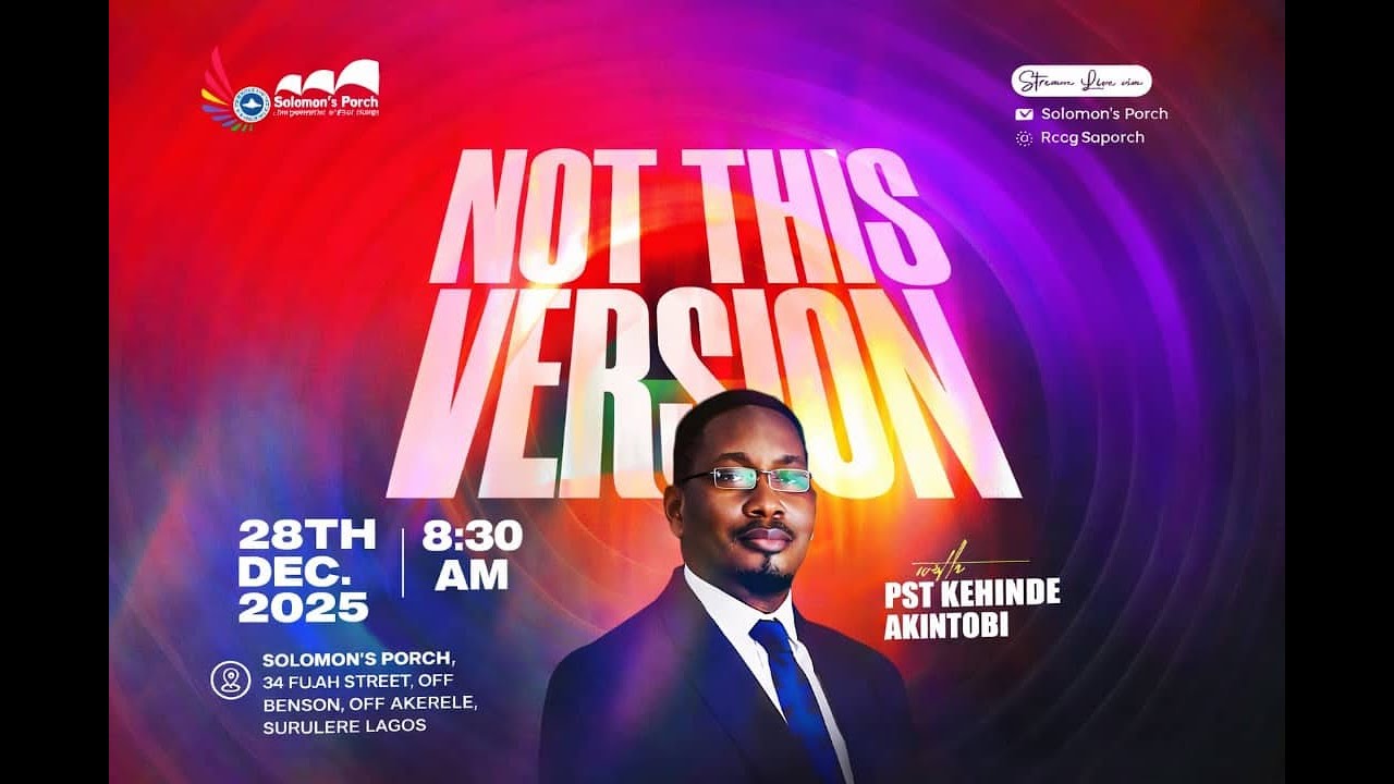 NOT THIS VERSION || PST KEHINDE AKINTOBI || 28TH-12-2025