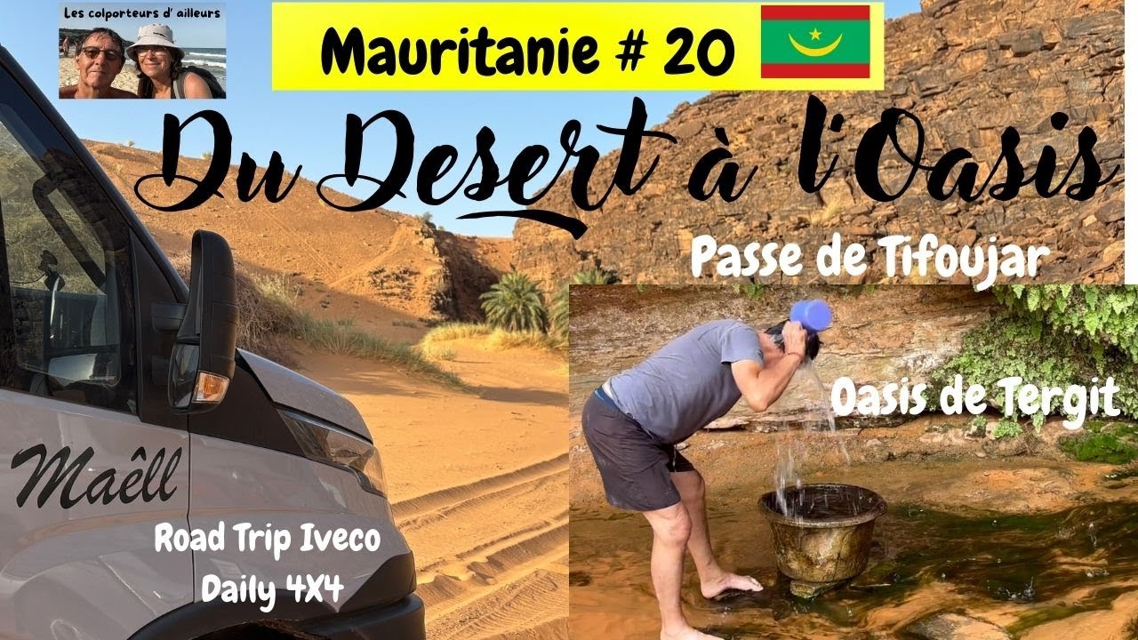 #mauritanie #desert #roadtrip #offroad: De la passe de Tifoujar à l'Oasis de Tergit.#ivecodaily4x4