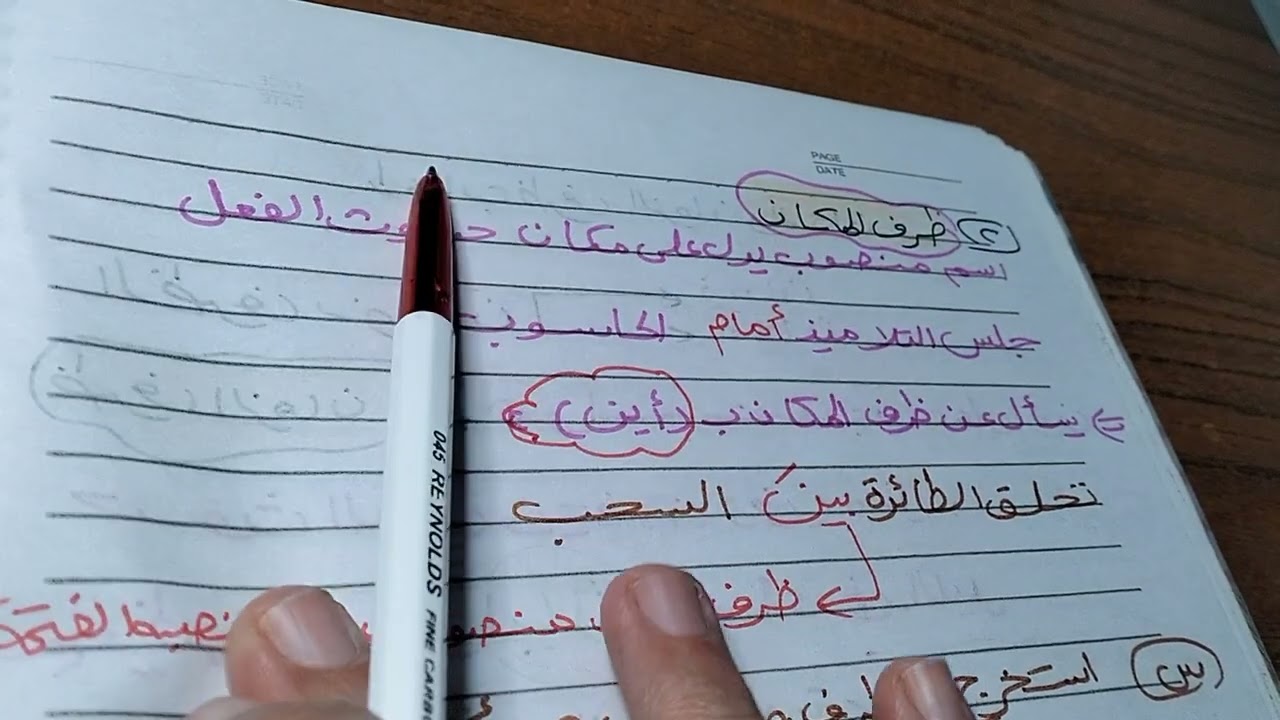 ظرف الزمان والمكان 