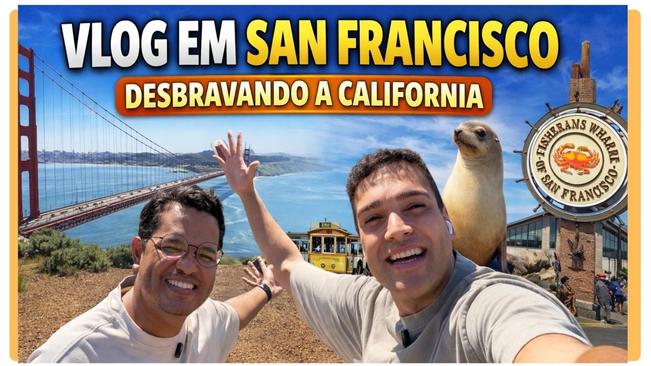 A ponte mais famosa do mundo 😱 Golden Gate!