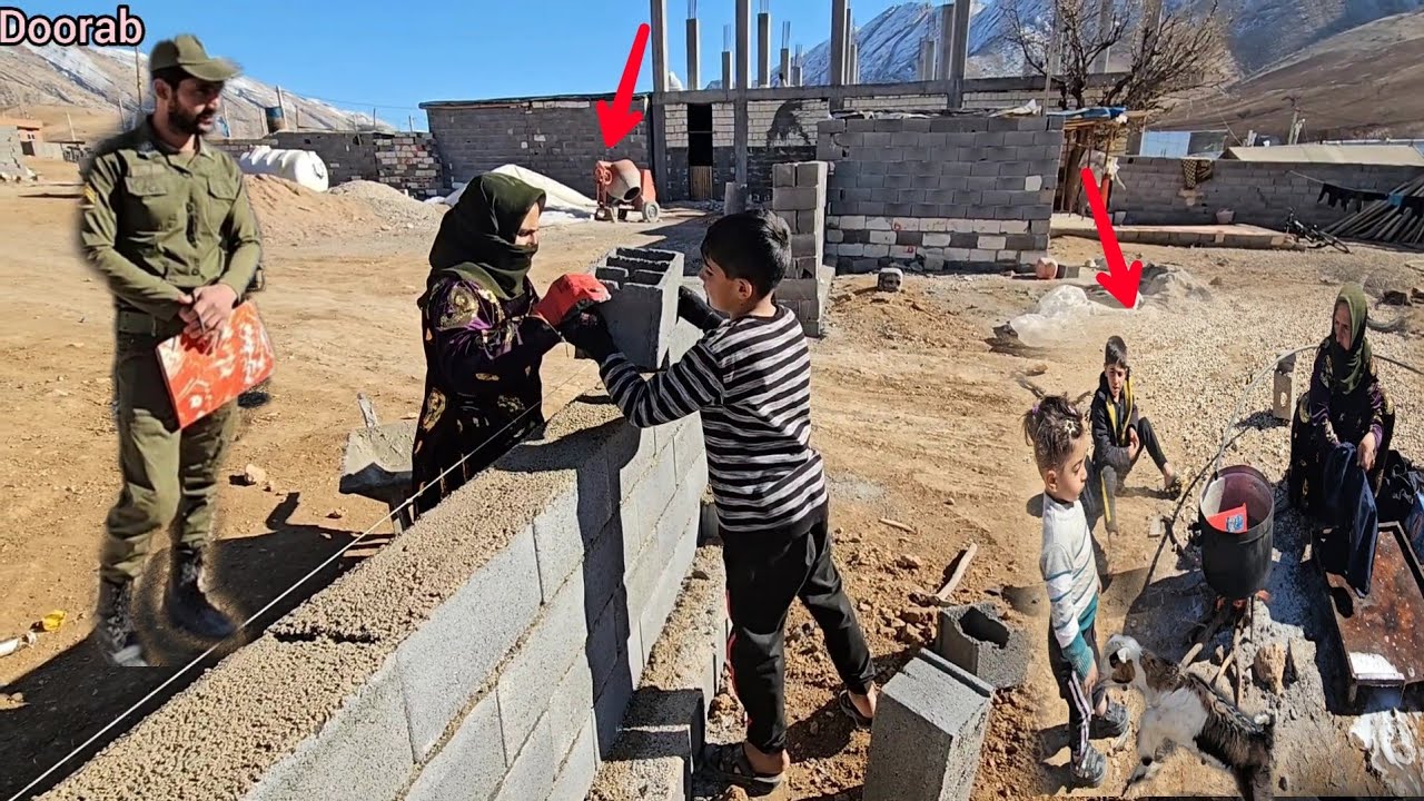 From Dust to Home: Ashraf&rsquo;s Dedication to Creating a Courtyard in Nomadic Life 🛠️✨