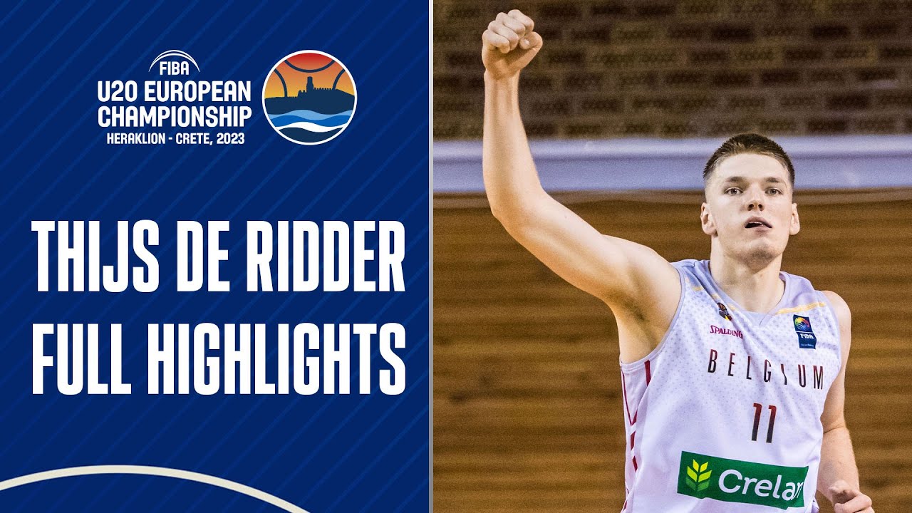 Thijs De Ridder | Belgium 🇧🇪 | Full Highlights from #FIBAU20Europe