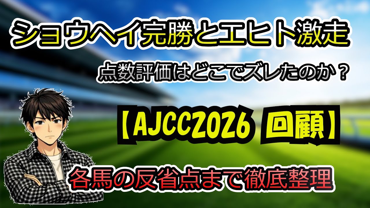 【AJCC2026 回顧】ショウヘイ完勝とエヒト激走｜点数評価はどこでズレたのか？反省点まで徹底整理