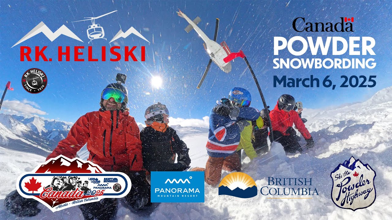 A Snowboard Powder-Day with RK-Heliski, Panorama, BC, Canada